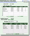 Debt Reduction Calculator Worksheet