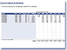 Depreciation Schedule - Excel Templates