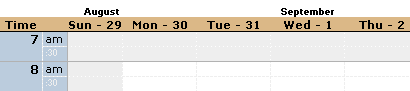 Week, Month, and Year Controls