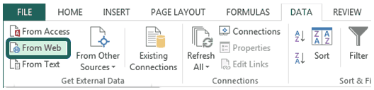 Excel - Data From Web