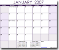 Free Printable Calendars - Purple