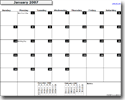 Printable Monthly Calendar - Landscape