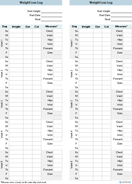 weight monitoring chart template