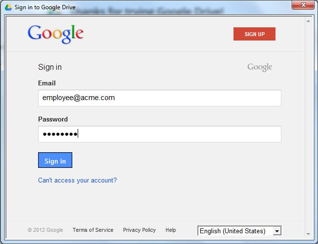 google docs login page for students